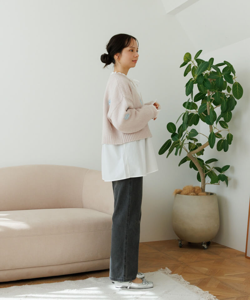 40%OFF】blooming fluffy knit～ﾌﾞﾙｰﾐﾝｸﾞﾌﾗｯﾌｨｰﾆｯﾄ | flower／フラワー