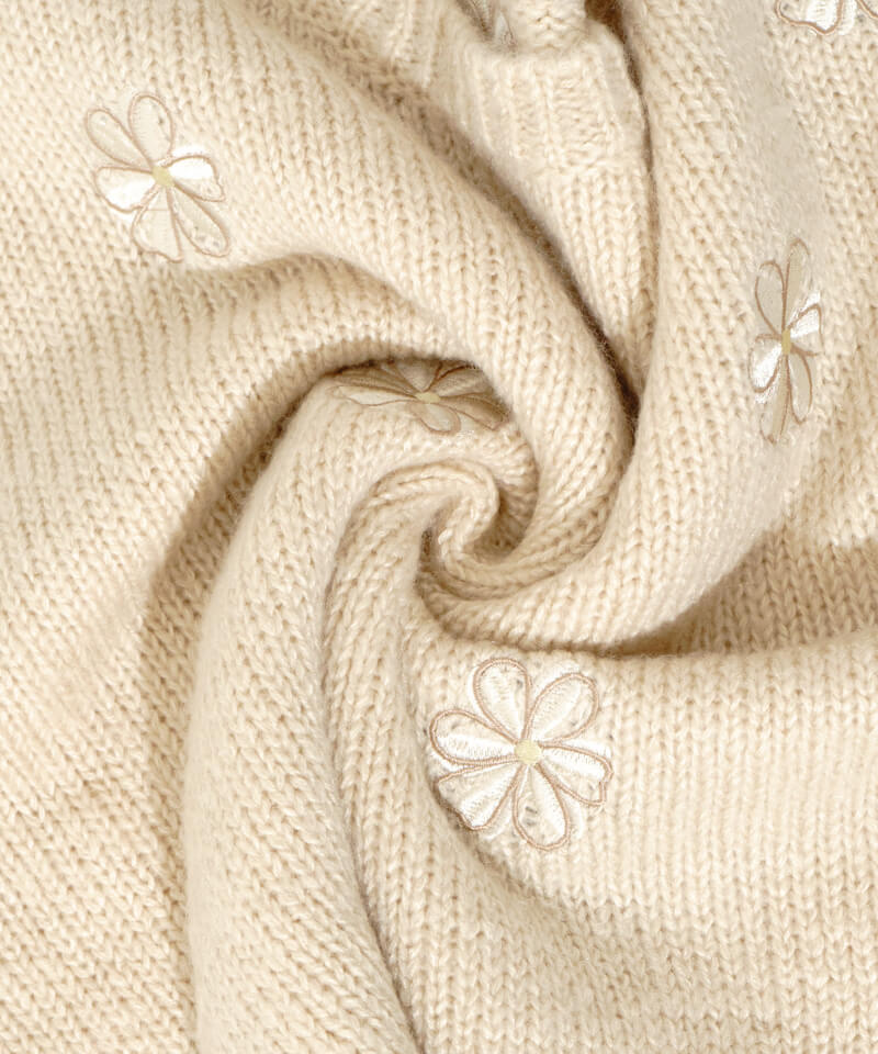 blooming fluffy knit～ﾌﾞﾙｰﾐﾝｸﾞﾌﾗｯﾌｨｰﾆｯﾄ | flower／フラワー公式通販