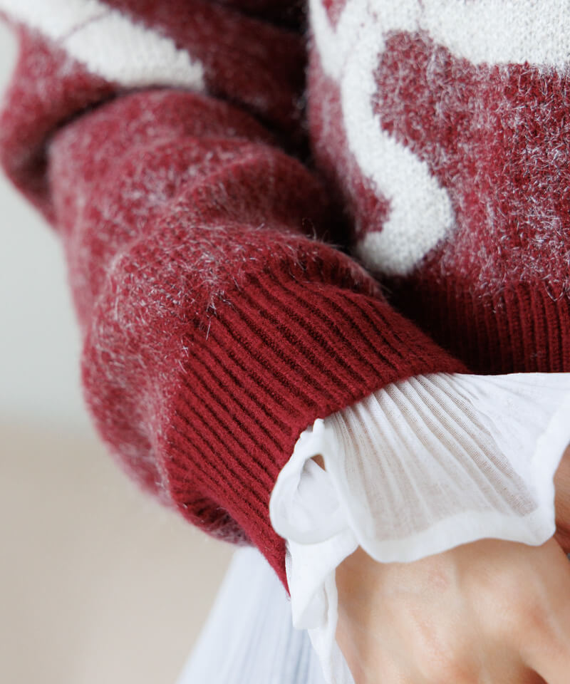 looping ribbon knit～ﾙｰﾋﾟﾝｸﾞﾘﾎﾞﾝﾆｯﾄ | flower／フラワー公式通販