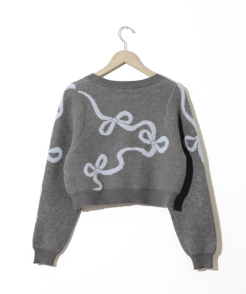 looping ribbon knit～ﾙｰﾋﾟﾝｸﾞﾘﾎﾞﾝﾆｯﾄ | flower／フラワー公式通販