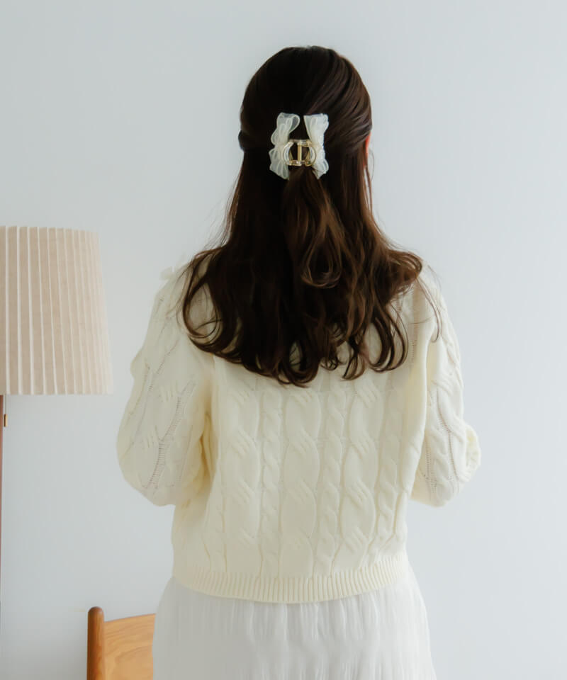 50%OFF】ribbon aran knit～ﾘﾎﾞﾝｱﾗﾝﾆｯﾄ | flower／フラワー公式通販