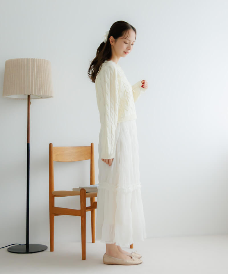 50%OFF】ribbon aran knit～ﾘﾎﾞﾝｱﾗﾝﾆｯﾄ | flower／フラワー公式通販