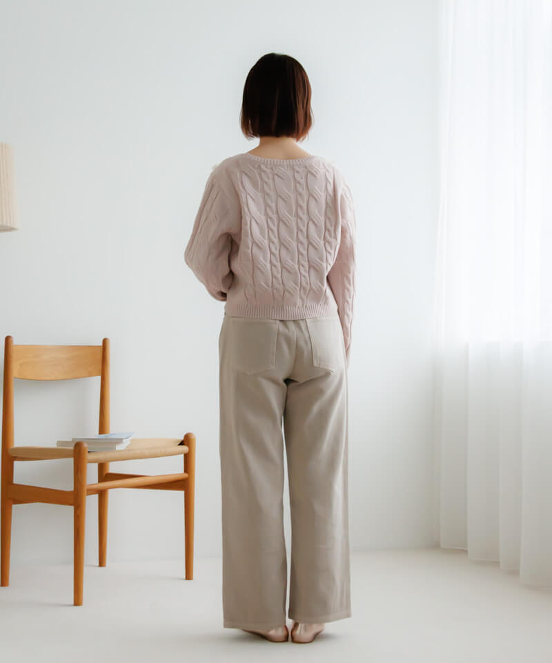50%OFF】ribbon aran knit～ﾘﾎﾞﾝｱﾗﾝﾆｯﾄ | flower／フラワー公式通販