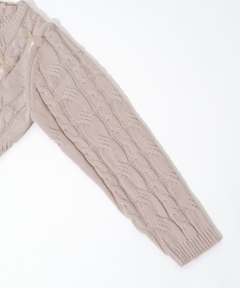 40%OFF】ribbon aran knit～ﾘﾎﾞﾝｱﾗﾝﾆｯﾄ | flower／フラワー公式通販