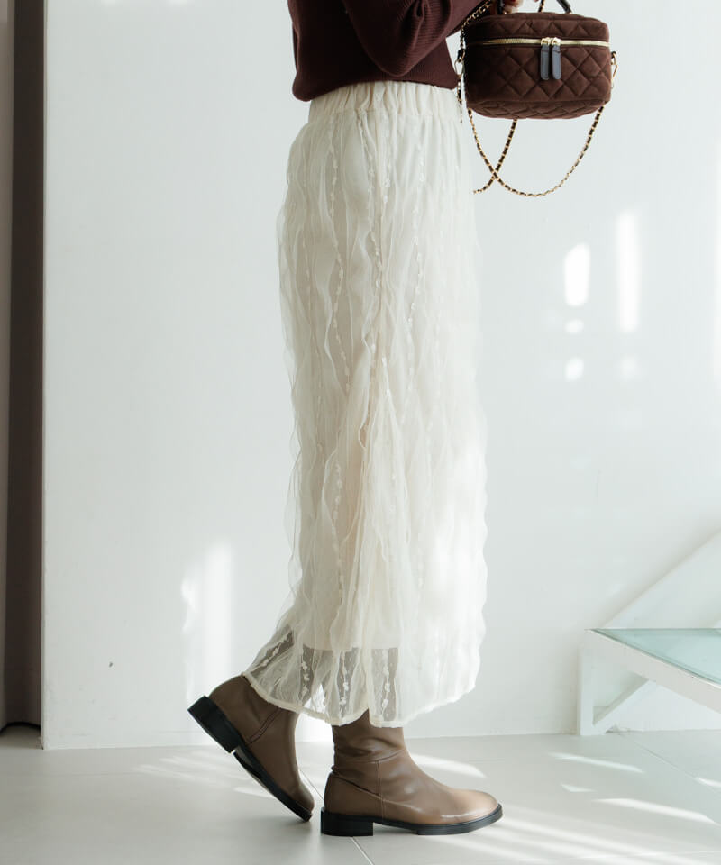 30%OFF】fluffy tulle skirt～ﾌﾗｯﾌｨｰﾁｭｰﾙｽｶｰﾄ | flower／フラワー公式通販