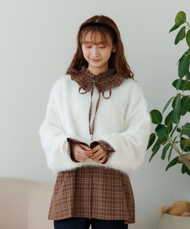 fluffy shaggy knit～ﾌﾗｯﾌｨｰｼｬｷﾞｰﾆｯﾄ | flower／フラワー公式通販