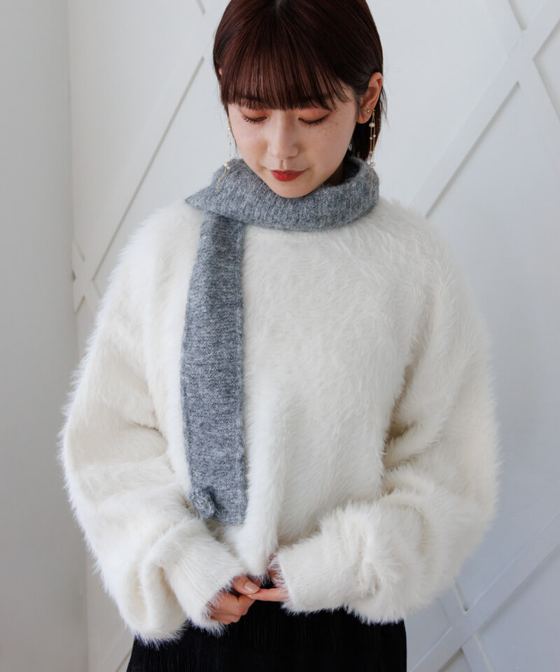 fluffy shaggy knit～ﾌﾗｯﾌｨｰｼｬｷﾞｰﾆｯﾄ | flower／フラワー公式通販