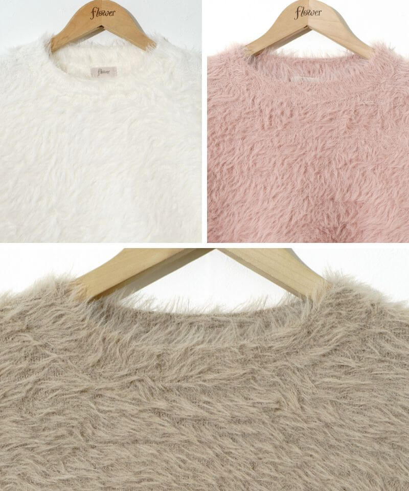 40%OFF】fluffy shaggy knit～ﾌﾗｯﾌｨｰｼｬｷﾞｰﾆｯﾄ | flower／フラワー公式通販