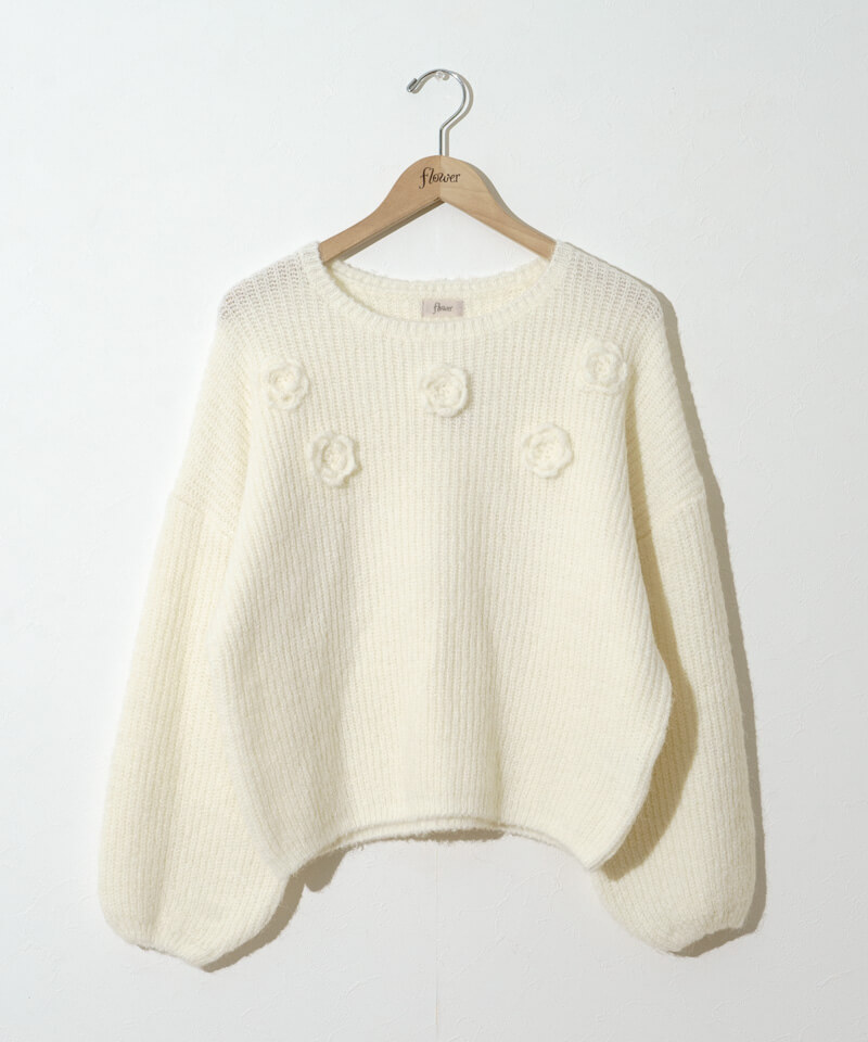 40%OFF】warming rose knit～ｳｫｰﾐﾝｸﾞﾛｰｽﾞﾆｯﾄ | flower／フラワー公式通販