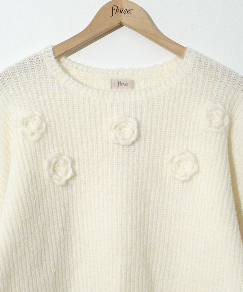 40%OFF】warming rose knit～ｳｫｰﾐﾝｸﾞﾛｰｽﾞﾆｯﾄ | flower／フラワー公式通販