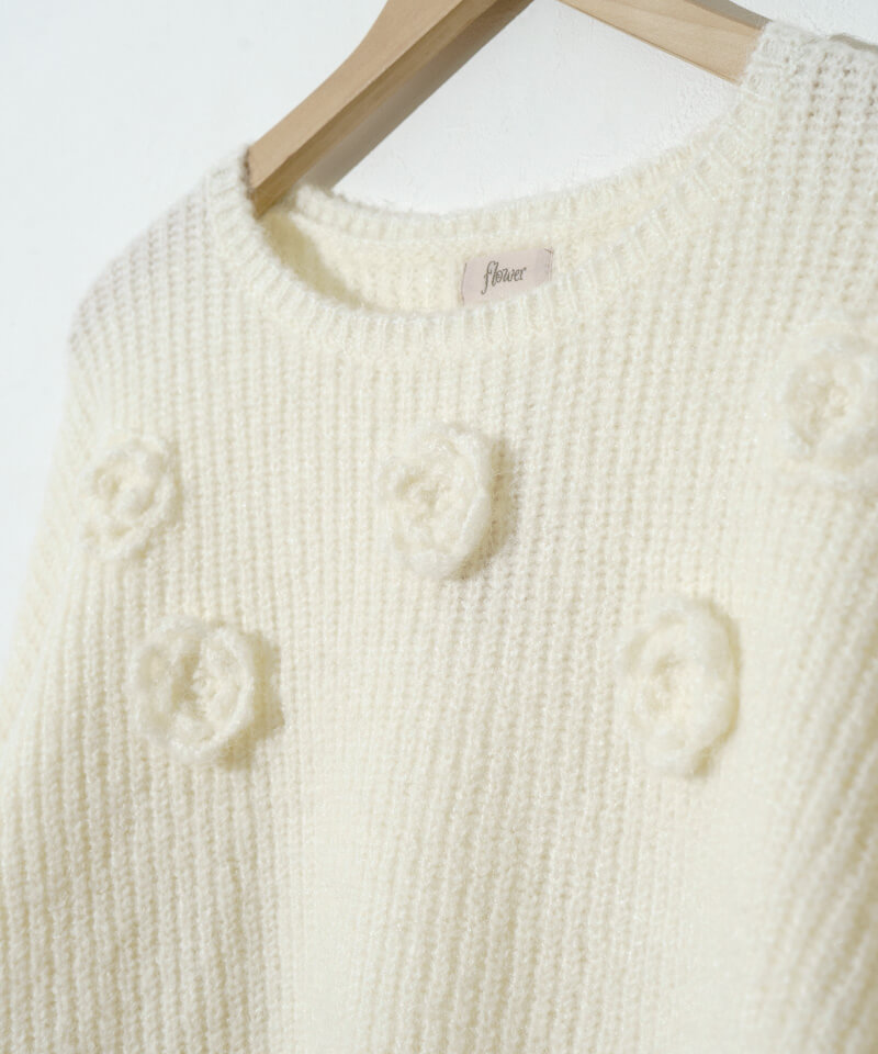 warming rose knit～ｳｫｰﾐﾝｸﾞﾛｰｽﾞﾆｯﾄ | flower／フラワー公式通販