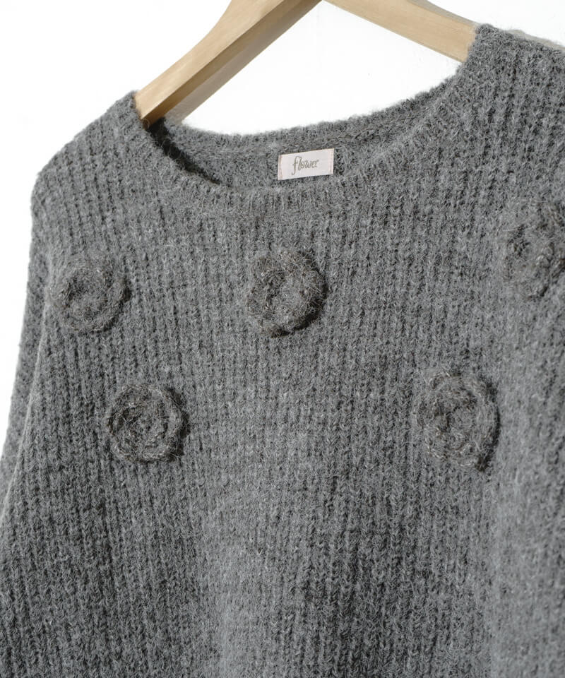 warming rose knit～ｳｫｰﾐﾝｸﾞﾛｰｽﾞﾆｯﾄ | flower／フラワー公式通販