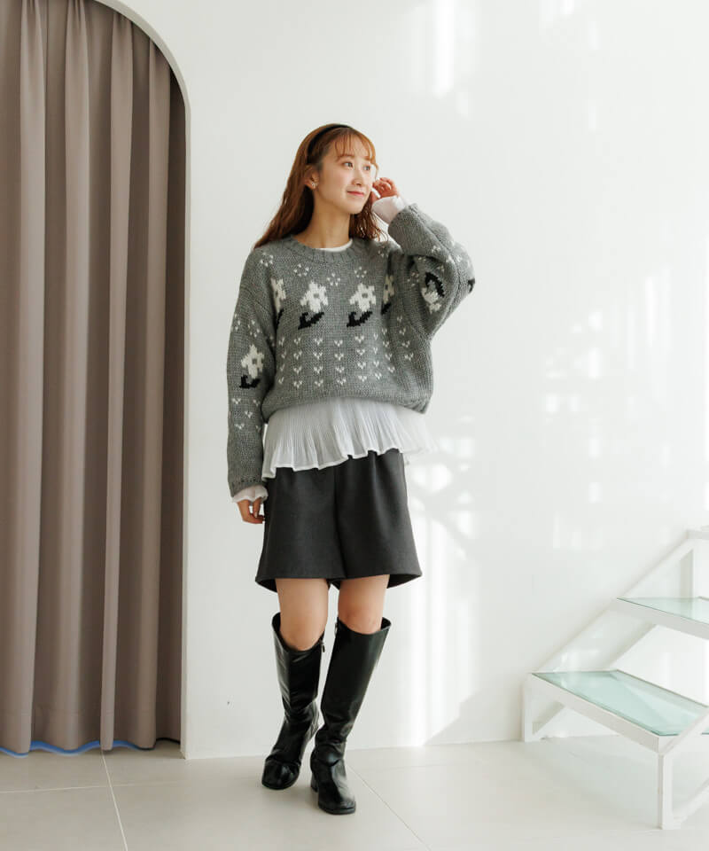 50%OFF】floral nordic knit~フローラルノルディックニット | flower/フラワー公式通販 50%OFF】floral nordic knit~フローラルノルディックニット | flower/フラワー公式通販