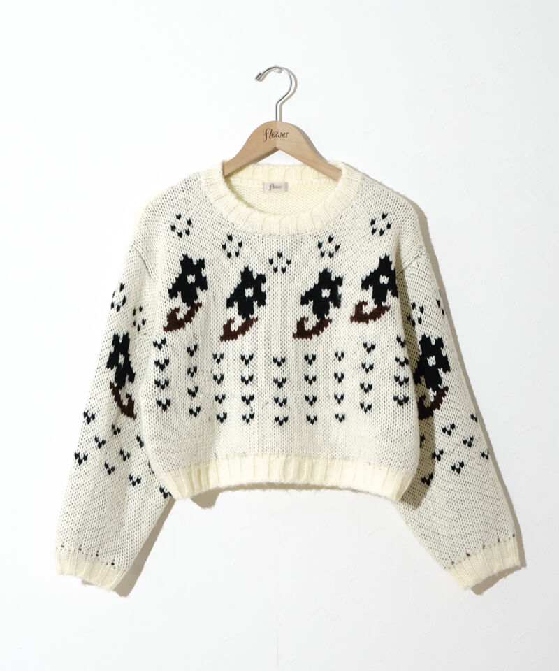 50%OFF】floral nordic knit~フローラルノルディックニット | flower/フラワー公式通販 50%OFF】floral nordic knit~フローラルノルディックニット | flower/フラワー公式通販