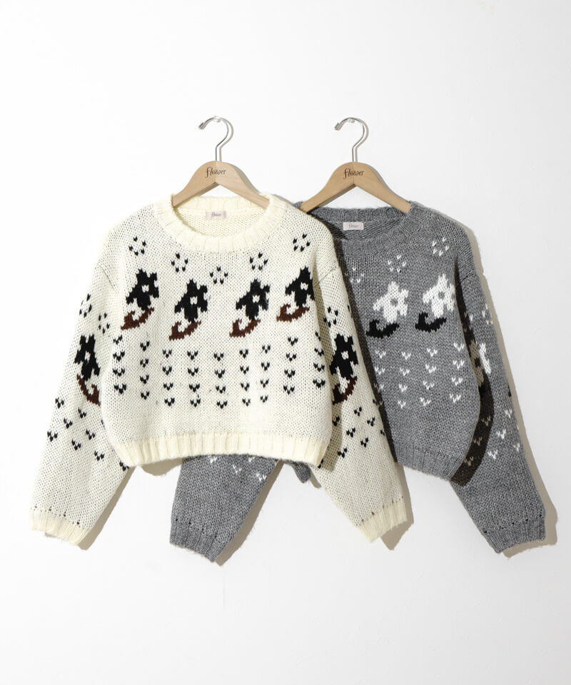 50%OFF】floral nordic knit～ﾌﾛｰﾗﾙﾉﾙﾃﾞｨｯｸﾆｯﾄ | flower／フラワー公式通販