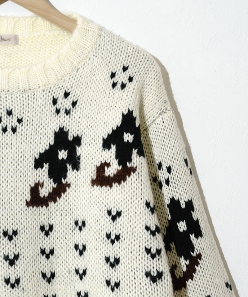 50%OFF】floral nordic knit～ﾌﾛｰﾗﾙﾉﾙﾃﾞｨｯｸﾆｯﾄ | flower／フラワー公式通販