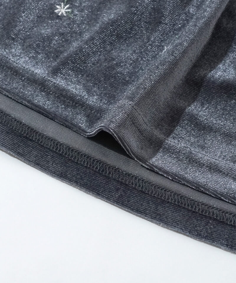 30%OFF】velour embroidery onepiece～ﾍﾞﾛｱｴﾝﾌﾞﾛｲﾀﾞﾘｰﾜﾝﾋﾟｰｽ | flower