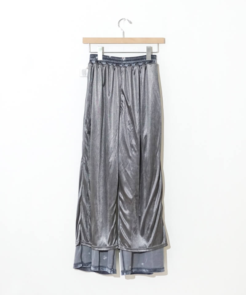 flowerページ 30%OFF】velour embroidery pants2～ﾍﾞﾛｱｴﾝﾌﾞﾛｲﾀﾞﾘｰﾊﾟﾝﾂ2 | flower