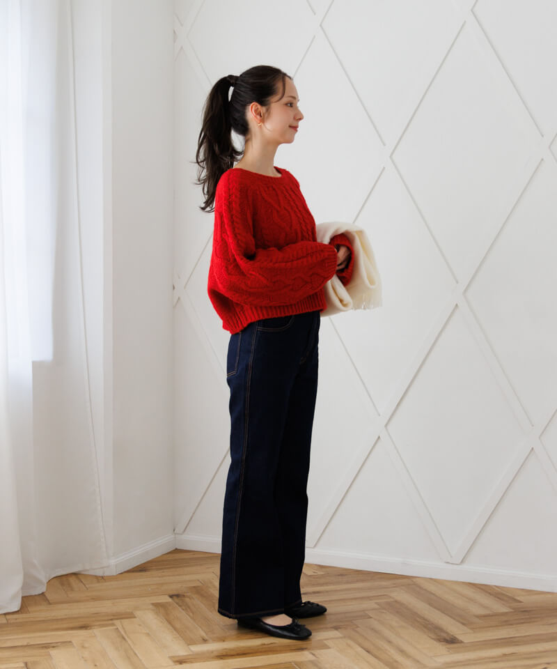 50%OFF】fluffy aran knit～ﾌﾗｯﾌｨｰｱﾗﾝﾆｯﾄ | flower／フラワー公式通販