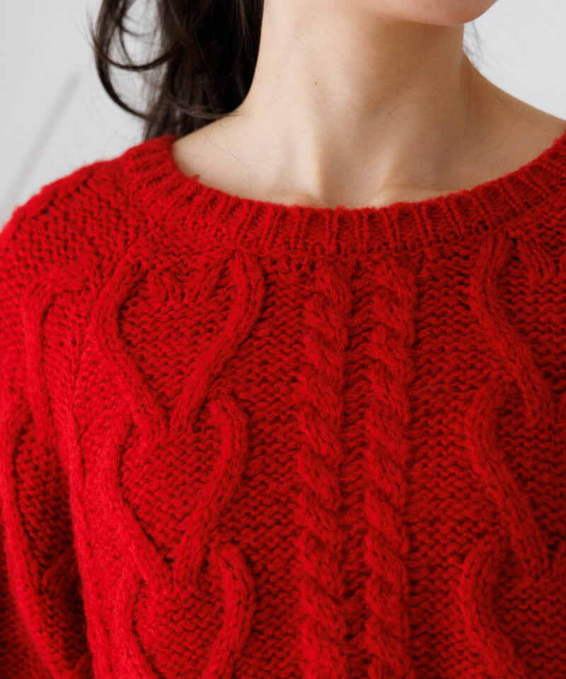 50%OFF】fluffy aran knit～ﾌﾗｯﾌｨｰｱﾗﾝﾆｯﾄ | flower／フラワー公式通販
