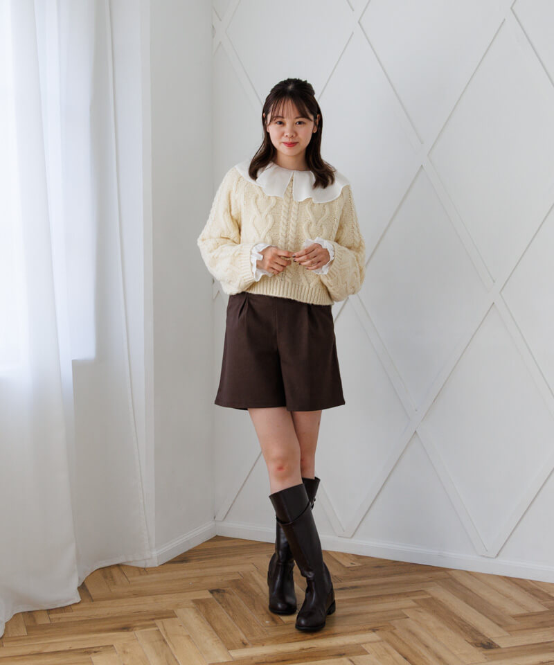 50%OFF】fluffy aran knit～ﾌﾗｯﾌｨｰｱﾗﾝﾆｯﾄ | flower／フラワー公式通販