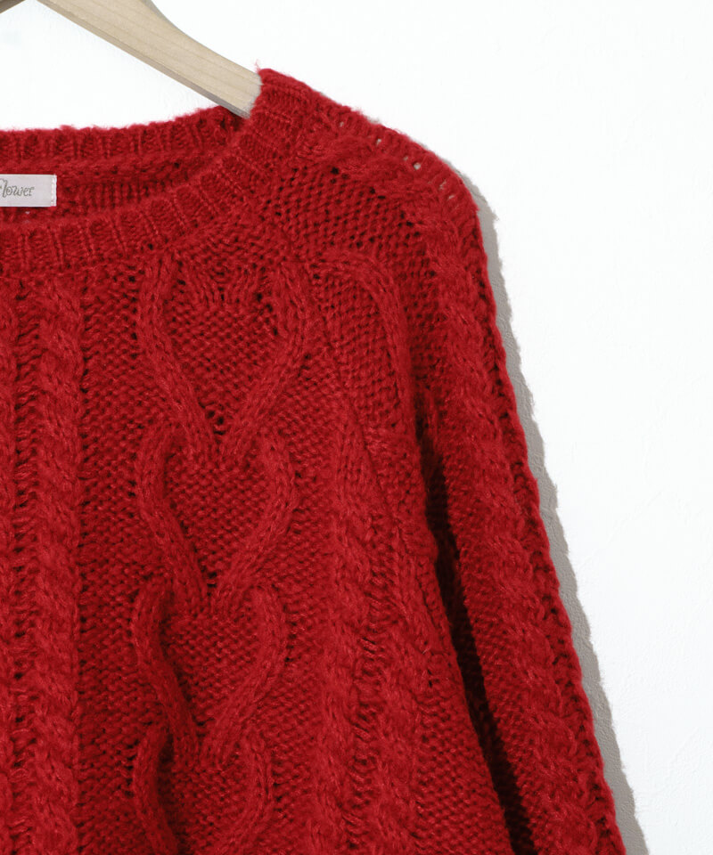 50%OFF】fluffy aran knit～ﾌﾗｯﾌｨｰｱﾗﾝﾆｯﾄ | flower／フラワー公式通販