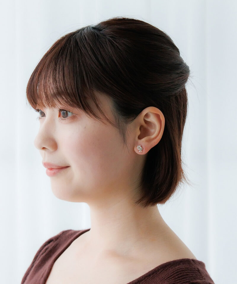 blooming pearl pierce～ﾌﾞﾙｰﾐﾝｸﾞﾊﾟｰﾙﾋﾟｱｽ | flower／フラワー公式通販