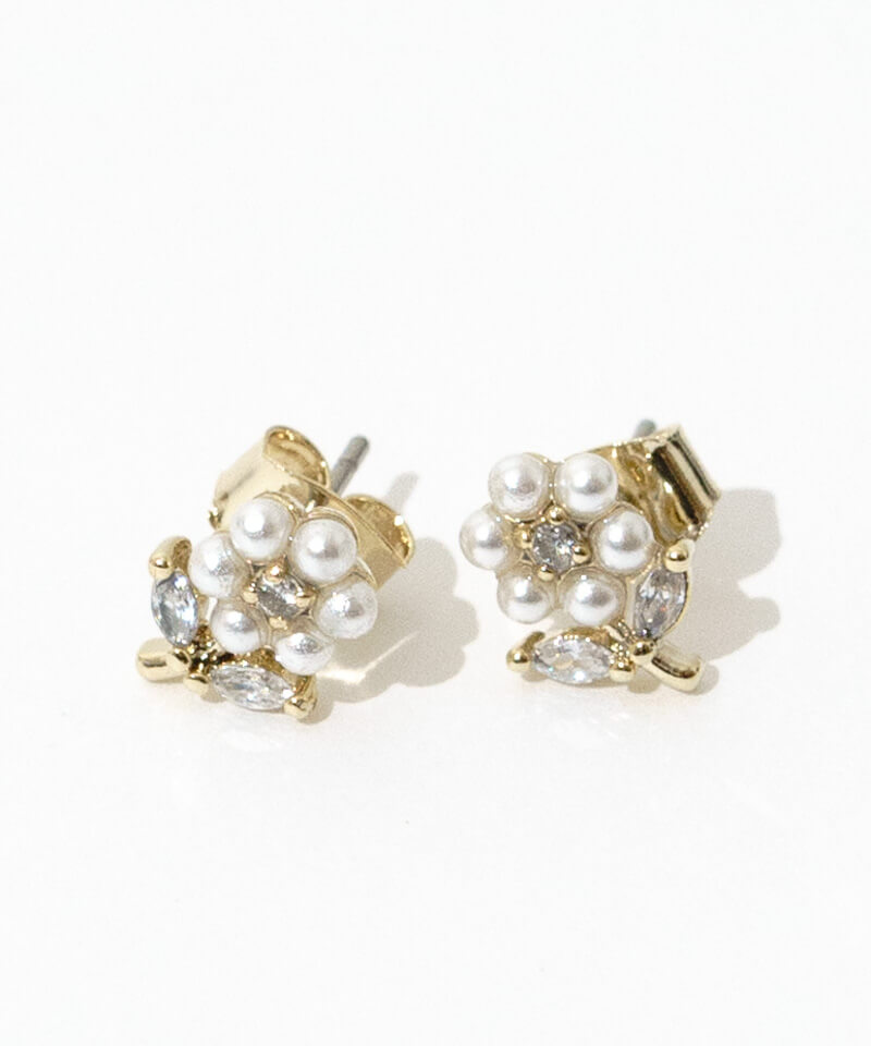 blooming pearl pierce～ﾌﾞﾙｰﾐﾝｸﾞﾊﾟｰﾙﾋﾟｱｽ | flower／フラワー公式通販