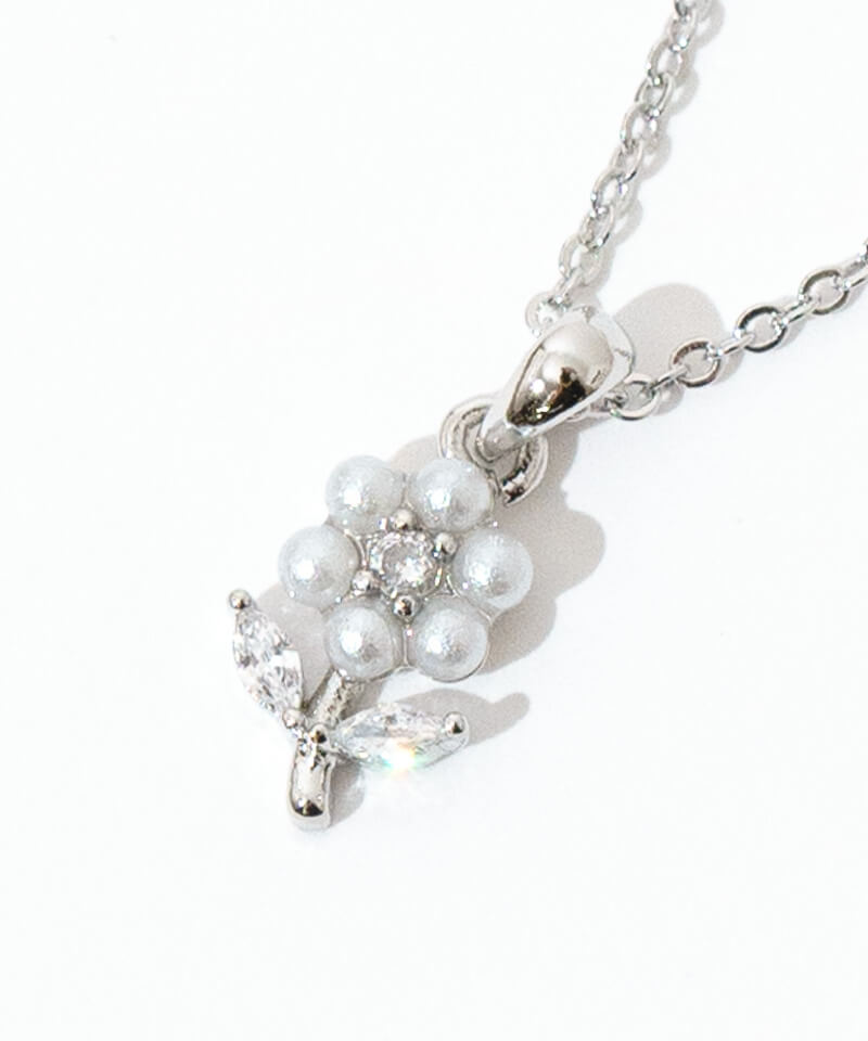 blooming pearl necklace～ﾌﾞﾙｰﾐﾝｸﾞﾊﾟｰﾙﾈｯｸﾚｽ | flower／フラワー公式通販