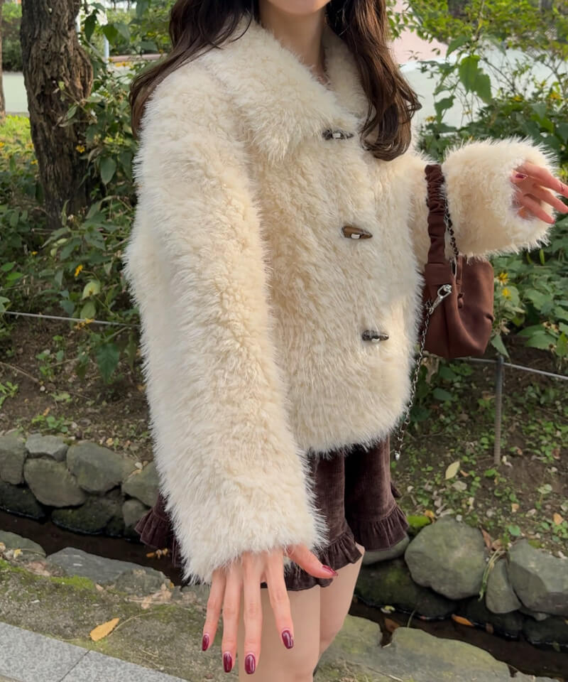 sweet fuzzy coat～ｽｳｨｰﾄﾌｧｼﾞｰｺｰﾄ | flower／フラワー公式通販