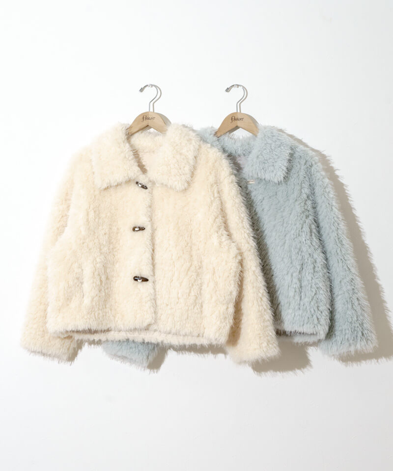 sweet fuzzy coat～ｽｳｨｰﾄﾌｧｼﾞｰｺｰﾄ | flower／フラワー公式通販
