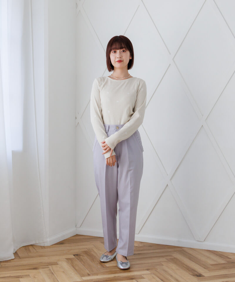 bloom rib top～ﾌﾞﾙｰﾑﾘﾌﾞﾄｯﾌﾟ | flower／フラワー公式通販