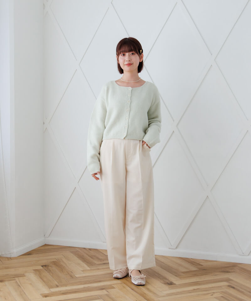 flower ♡ ループカーディガン Samansa Mos2（サマンサ モスモス）の「ループ花柄ジャカードニット