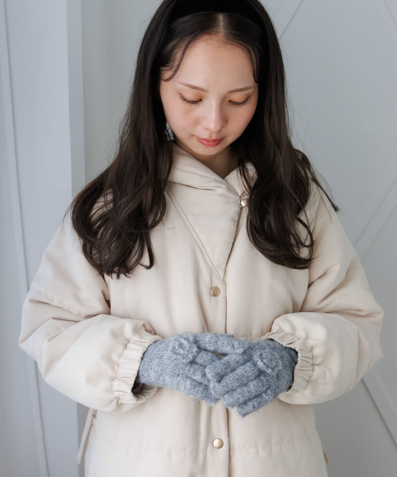 30％OFF】fluffy rose glove～ﾌﾗｯﾌｨｰﾛｰｽﾞｸﾞﾛｰﾌﾞ | flower／フラワー