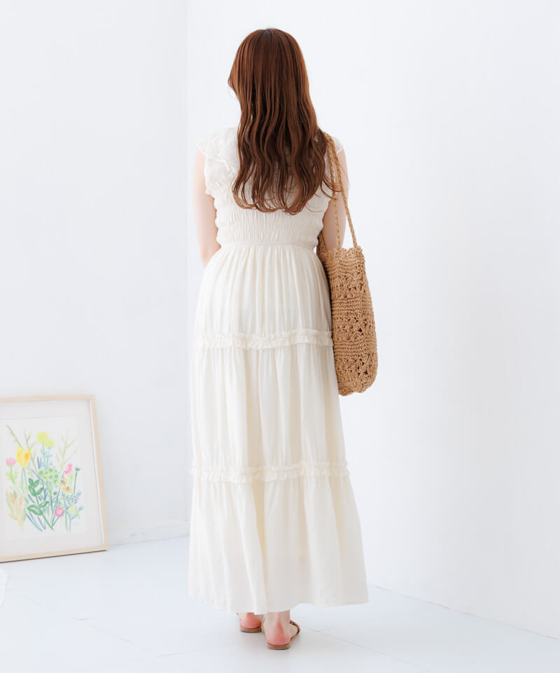 20%OFF】frill tiered onepiece～ﾌﾘﾙﾃｨｱｰﾄﾞﾜﾝﾋﾟｰｽ | flower／フラワー