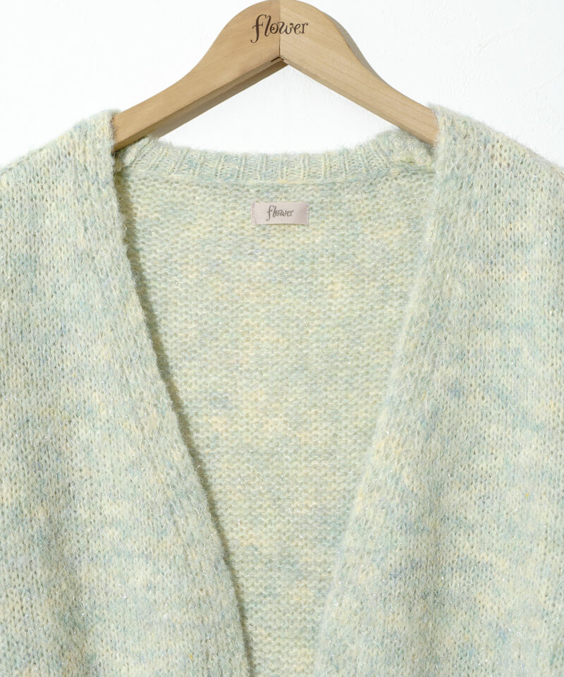 カーディガン flower - flower 20%OFF】glitter knit cardigan～ｸﾞﾘｯﾀｰﾆｯﾄｶｰﾃﾞｨｶﾞﾝ | flower