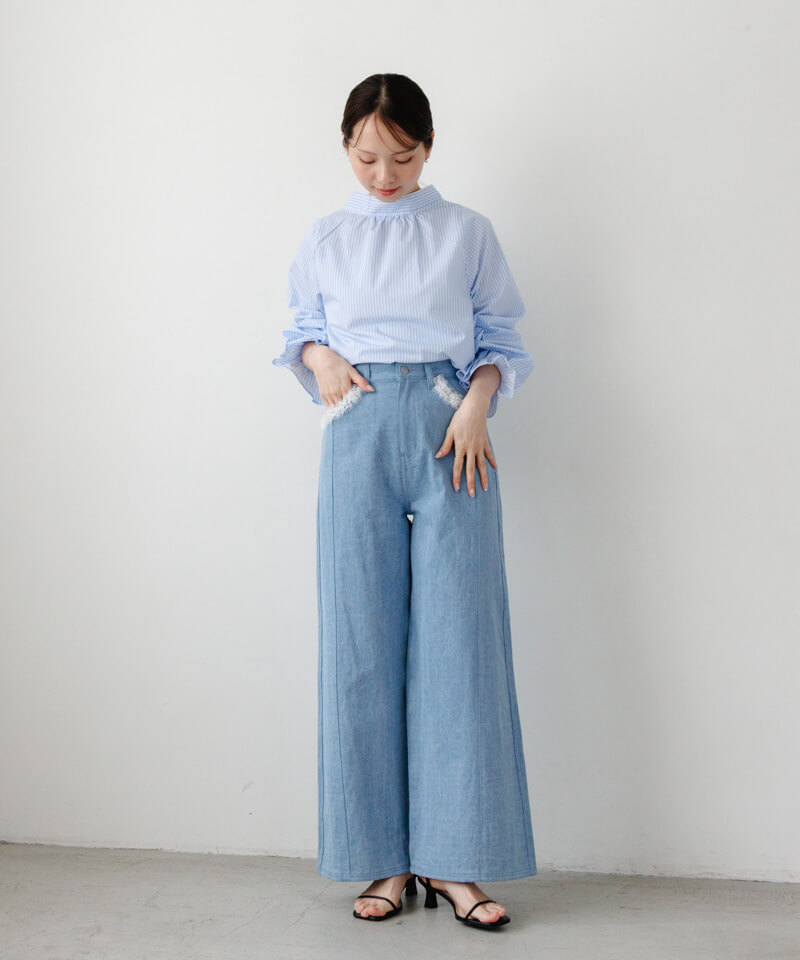 エスケープフラワーリボンブラウス any ribbon blouse～ｴﾆｰﾘﾎﾞﾝﾌﾞﾗｳｽ | flower／フラワー公式通販