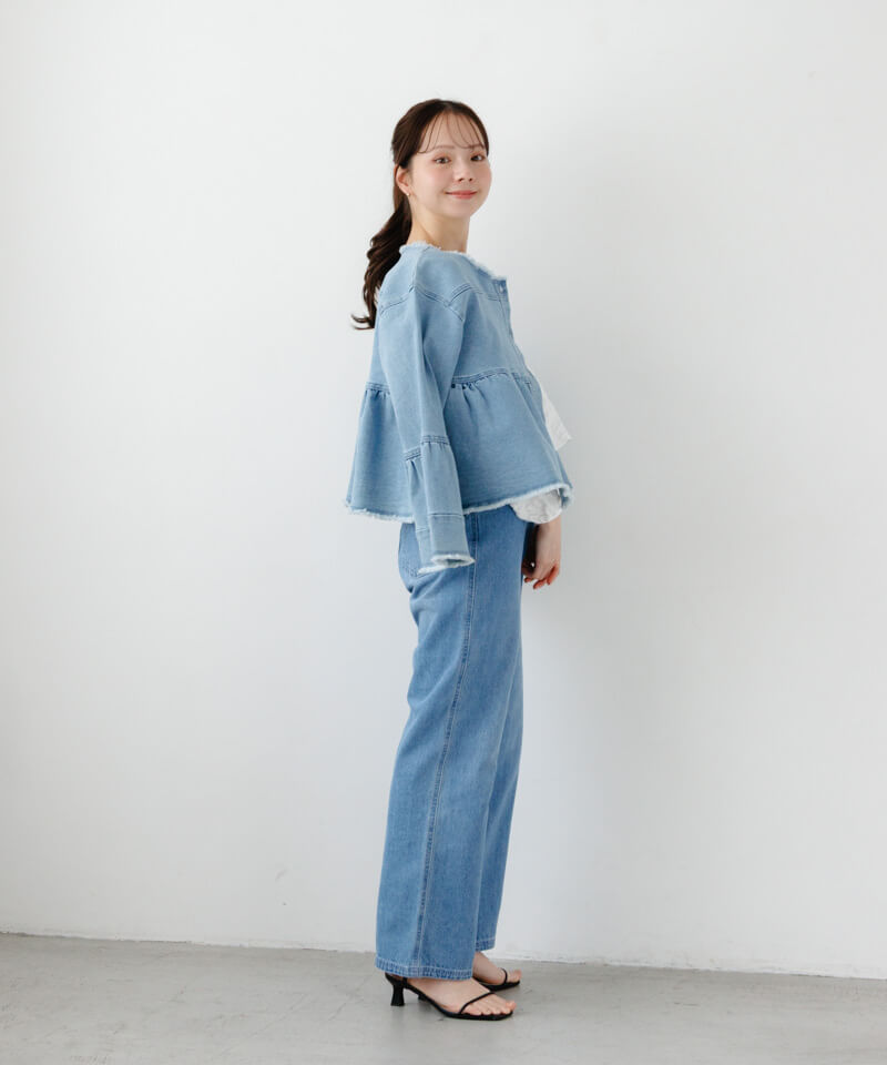 denim flare jacket2～ﾃﾞﾆﾑﾌﾚｱｼﾞｬｹｯﾄ2 | flower／フラワー公式通販