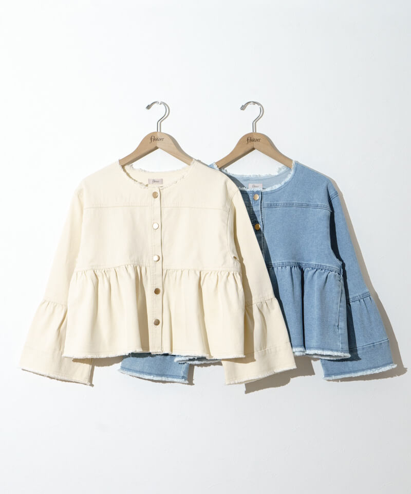 denim flare jacket2～ﾃﾞﾆﾑﾌﾚｱｼﾞｬｹｯﾄ2 | flower／フラワー公式通販