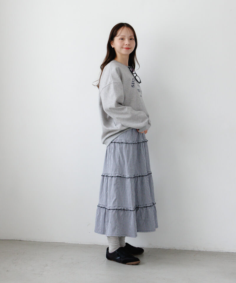 frill gingham skirt～ﾌﾘﾙｷﾞﾝｶﾞﾑｽｶｰﾄ | flower／フラワー公式通販