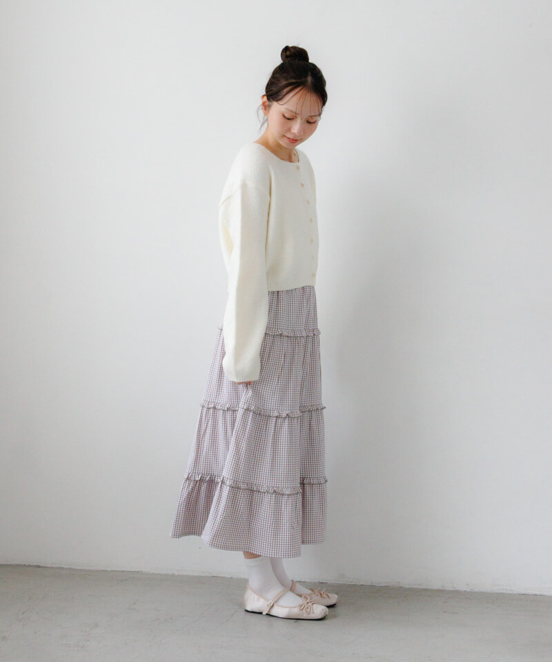 30%OFF】frill gingham skirt～ﾌﾘﾙｷﾞﾝｶﾞﾑｽｶｰﾄ | flower／フラワー公式通販