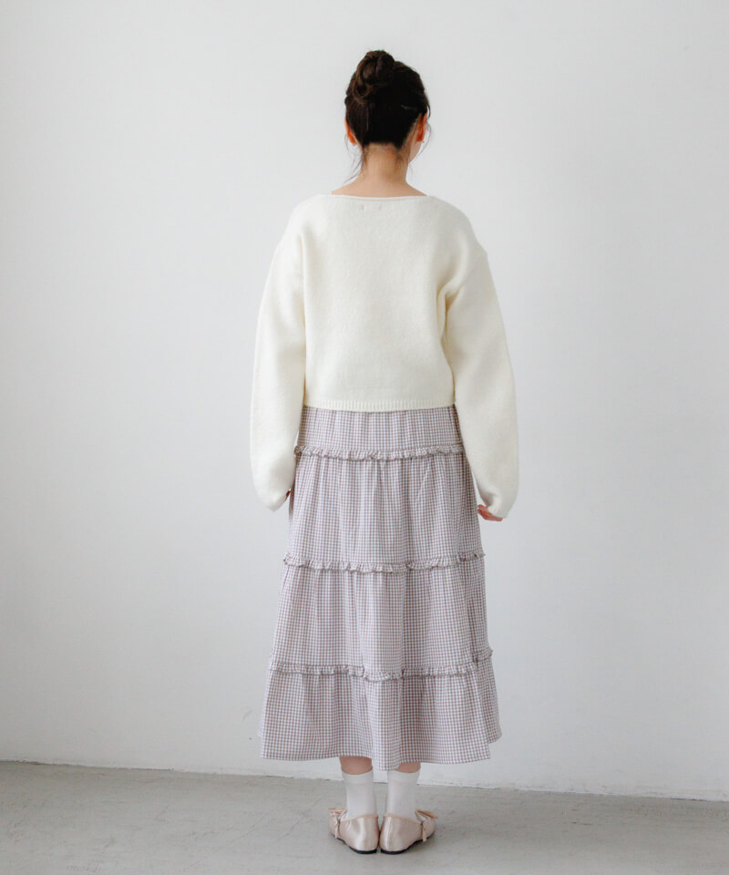 frill gingham skirt～ﾌﾘﾙｷﾞﾝｶﾞﾑｽｶｰﾄ | flower／フラワー公式通販
