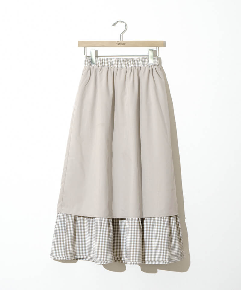20%OFF】frill gingham skirt～ﾌﾘﾙｷﾞﾝｶﾞﾑｽｶｰﾄ | flower／フラワー公式通販