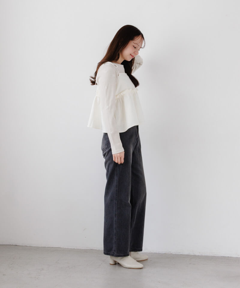 Flower Gloss Tee ホワイト 新品 gloss fleur bustier～ｸﾞﾛｽﾌﾙｰﾙﾋﾞｽﾁｪ | flower／フラワー公式通販