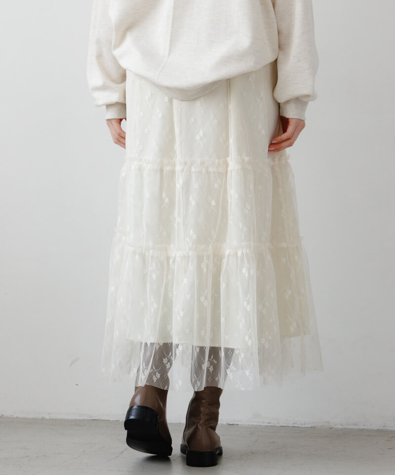 スカート mermaid frill tulle skirt PRANK PROJECT（プランクプロジェクト） スカート フリルヘムチュール