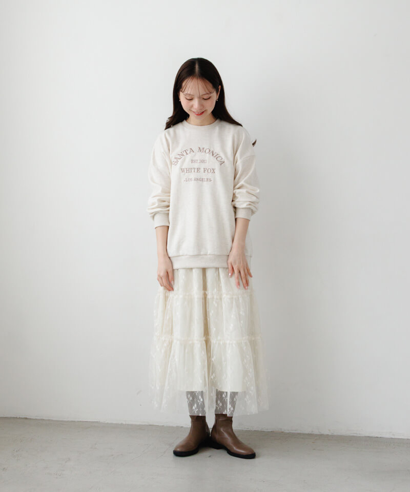 blossom tulle skirt～ﾌﾞﾛｯｻﾑﾁｭｰﾙｽｶｰﾄ | flower／フラワー公式通販