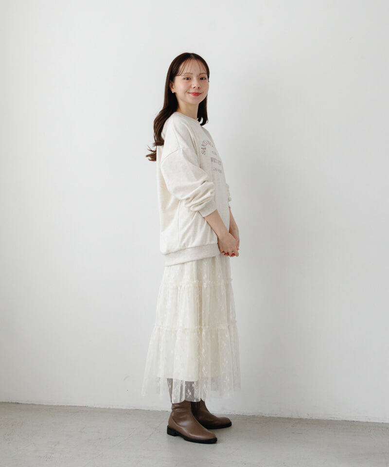 blossom tulle skirt～ﾌﾞﾛｯｻﾑﾁｭｰﾙｽｶｰﾄ | flower／フラワー公式通販