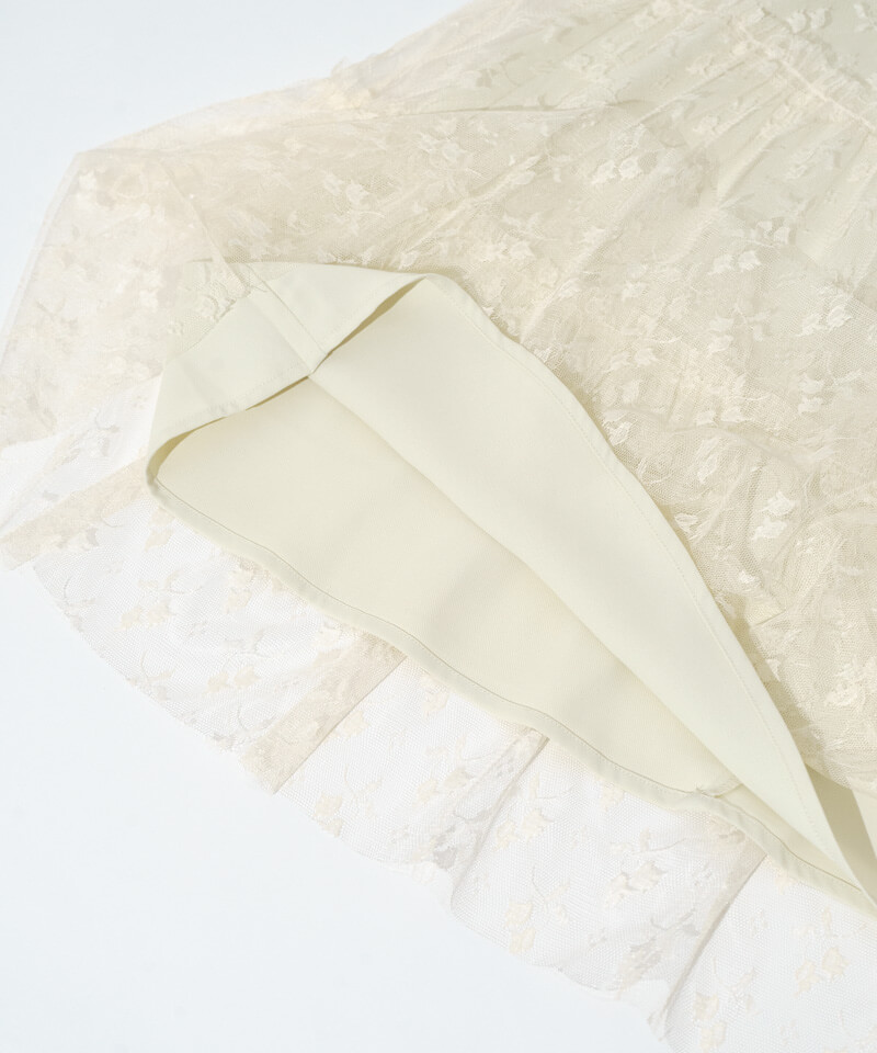 blossom tulle skirt～ﾌﾞﾛｯｻﾑﾁｭｰﾙｽｶｰﾄ | flower／フラワー公式通販