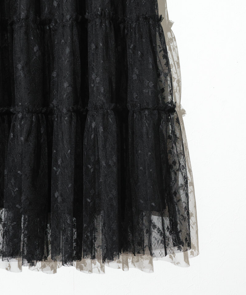 Tulle flower オーバースカート blossom tulle skirt～ﾌﾞﾛｯｻﾑﾁｭｰﾙｽｶｰﾄ | flower／フラワー公式通販