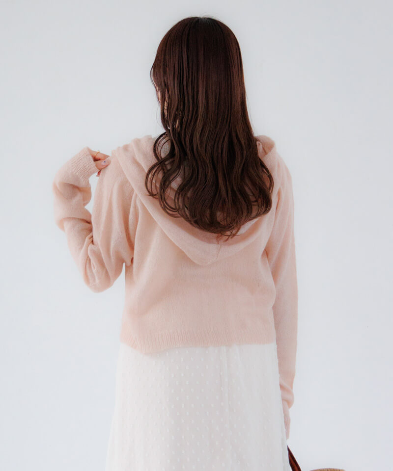 fluff knit hoodie～ﾌﾗｯﾌﾆｯﾄﾌｰﾃﾞｨｰ | flower／フラワー公式通販